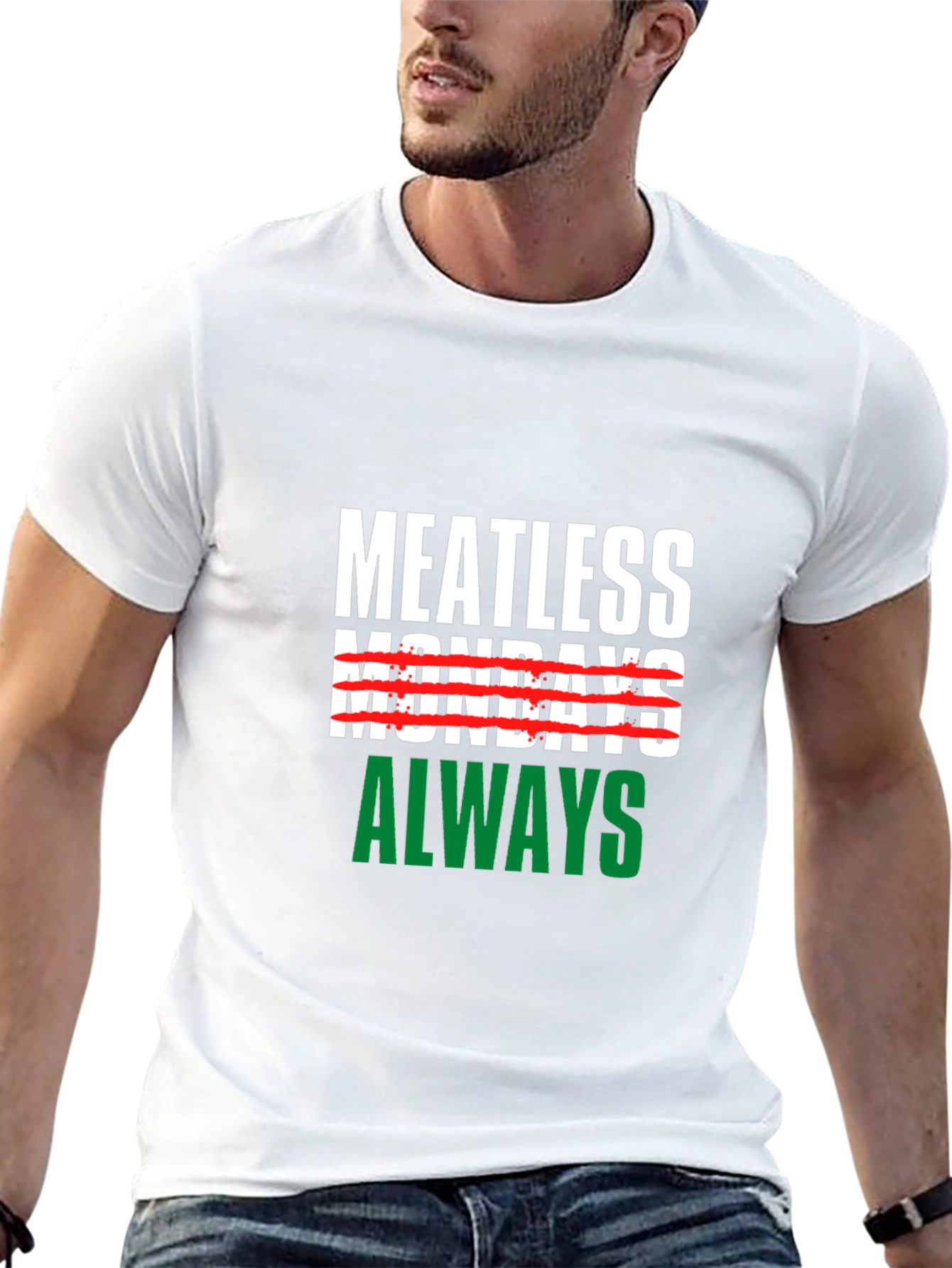 Meatless Mondays Always Black T-Shirt