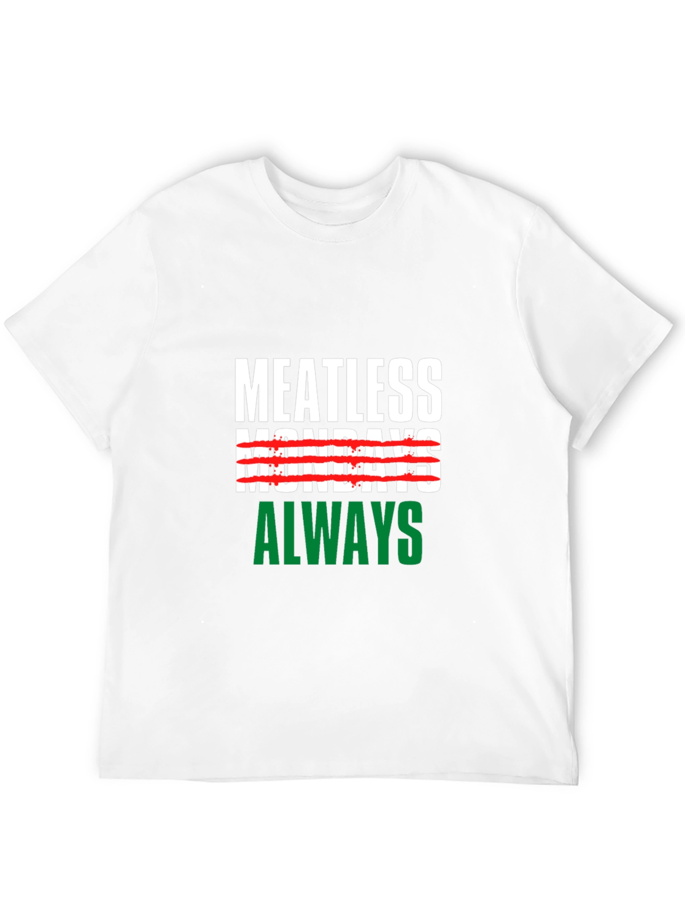 Meatless Mondays Always Black T-Shirt
