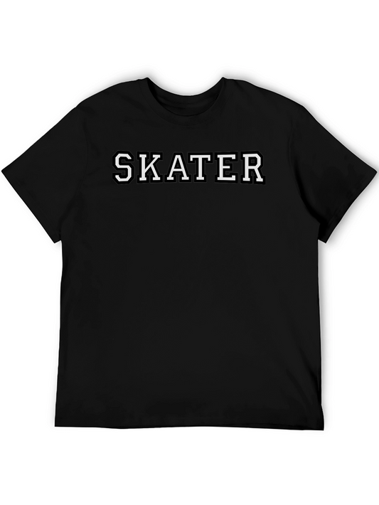 Skater Graphic T-Shirt - Black Cotton Tee