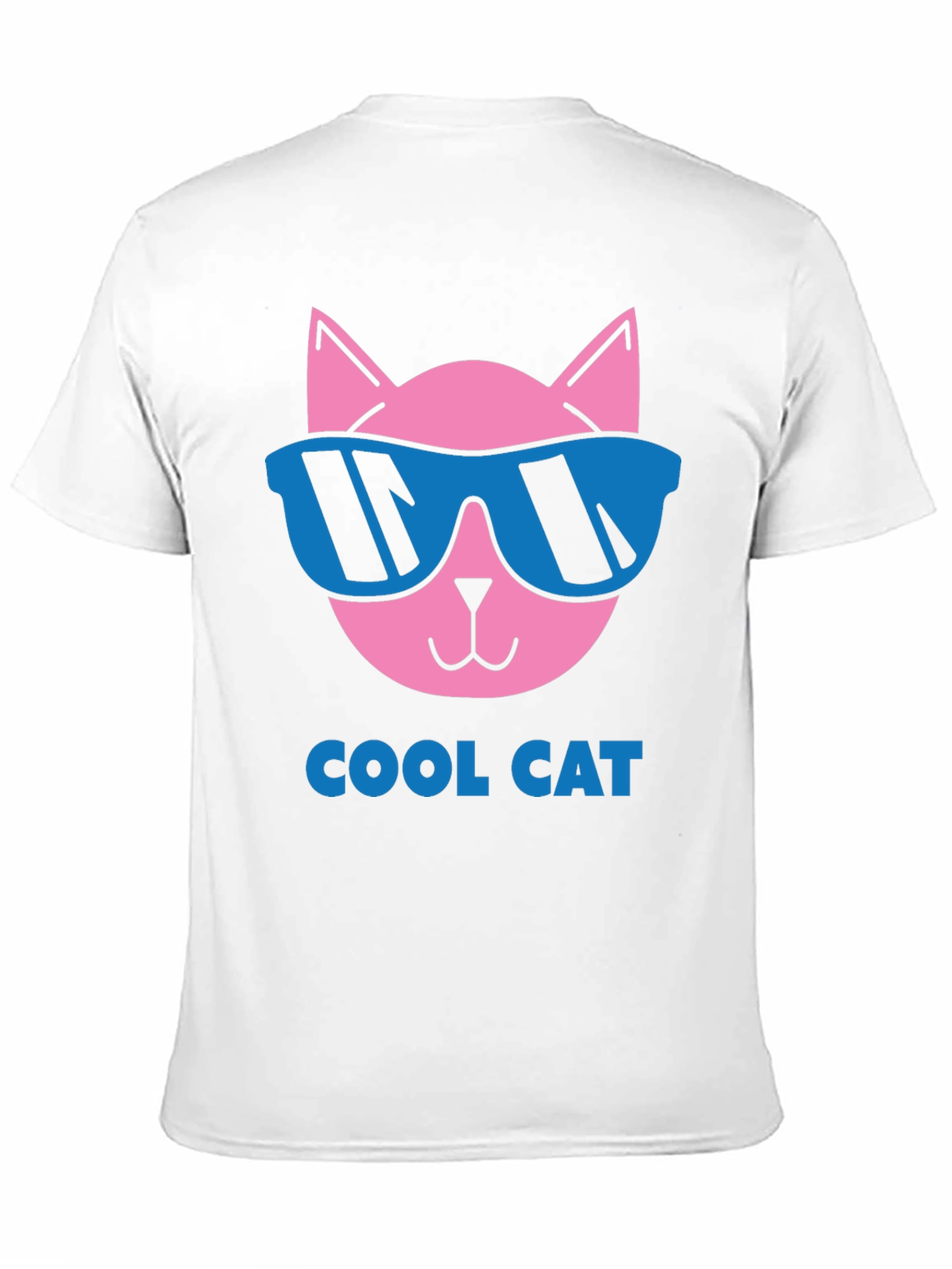 Cool Cat Graphic Tee - Black Cotton T-Shirt
