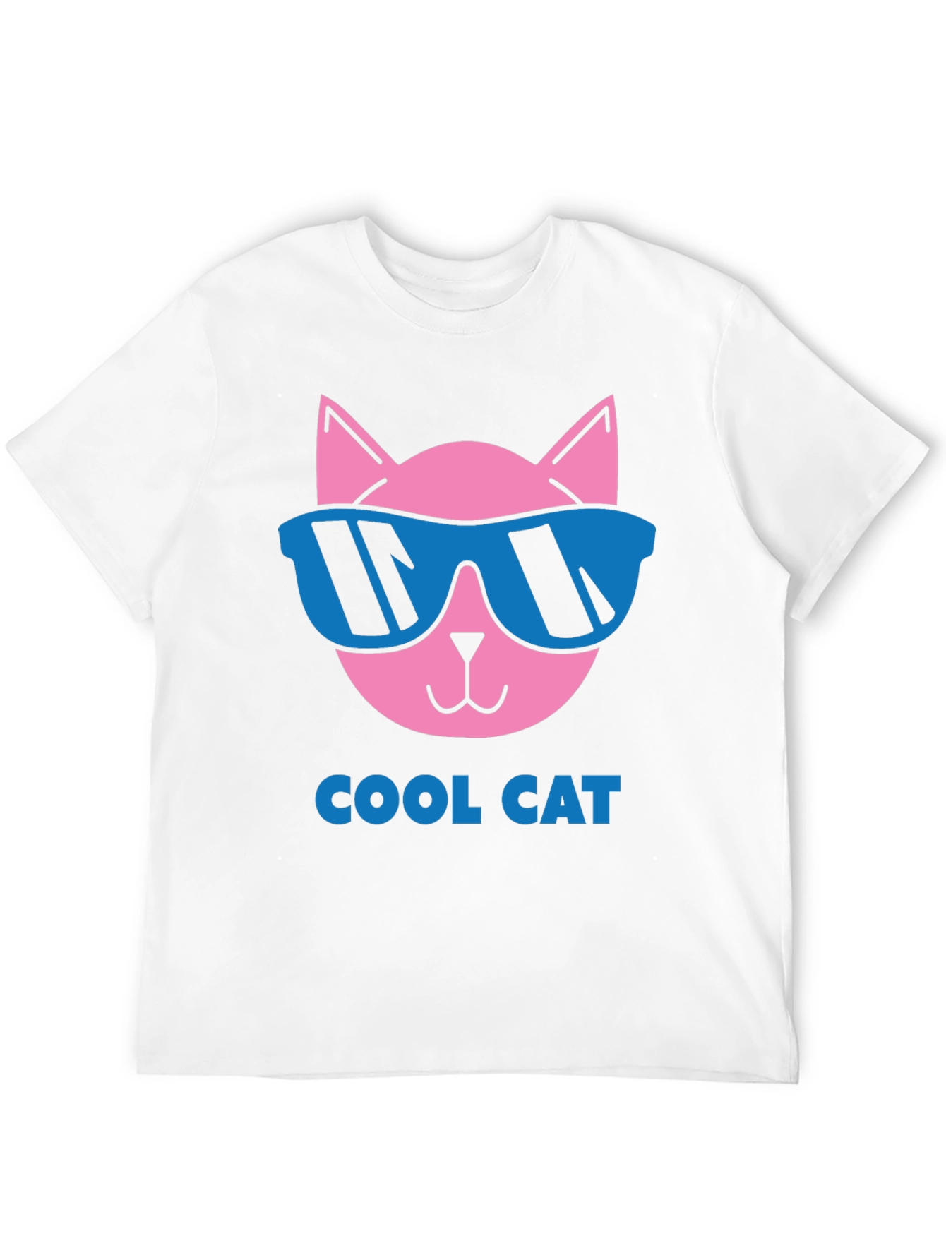 Cool Cat Graphic Tee - Black Cotton T-Shirt