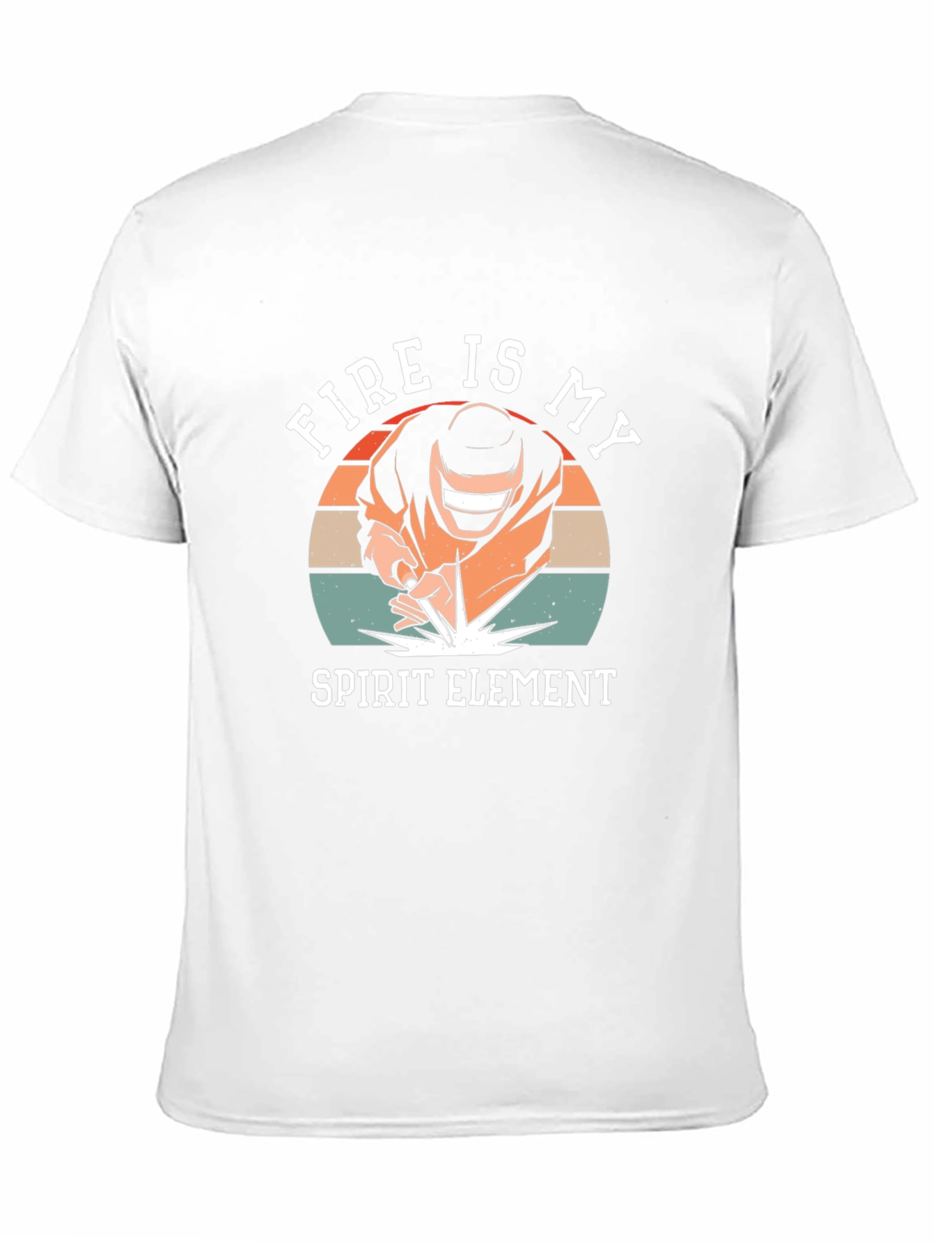 Fire Is My Spirit Element Black T-Shirt