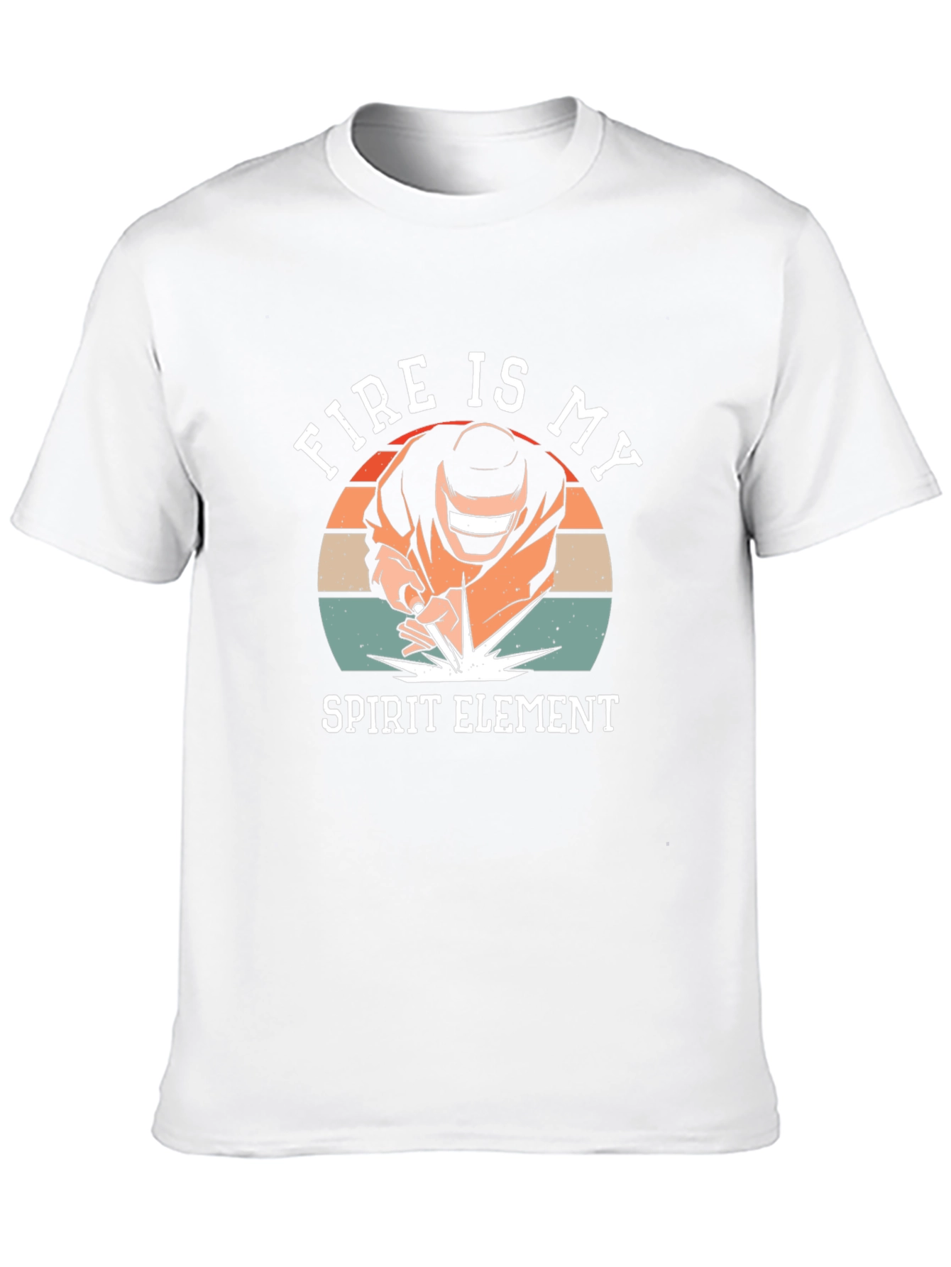 Fire Is My Spirit Element Black T-Shirt