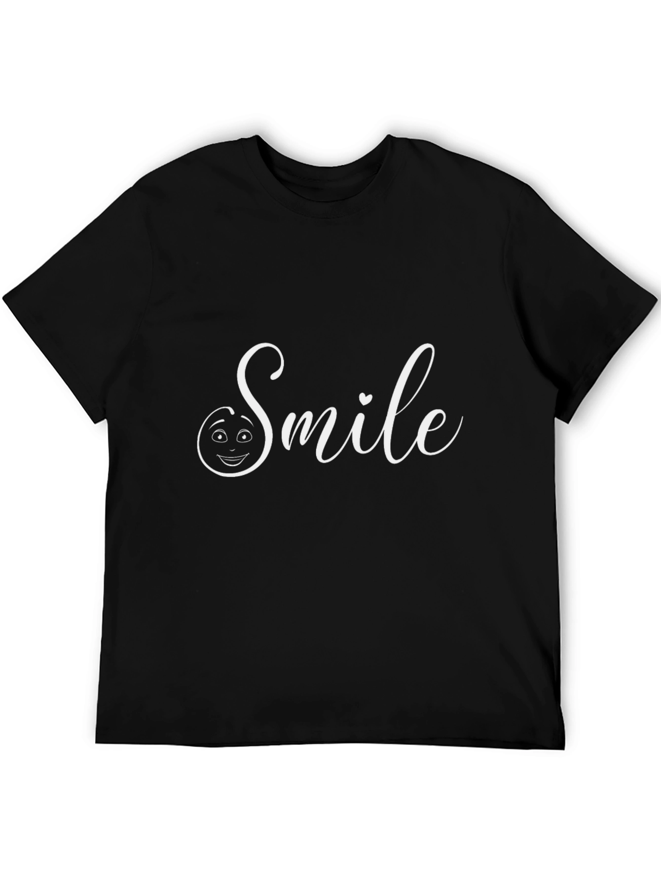 Smile Graphic Tee -  Unisex Black T-Shirt