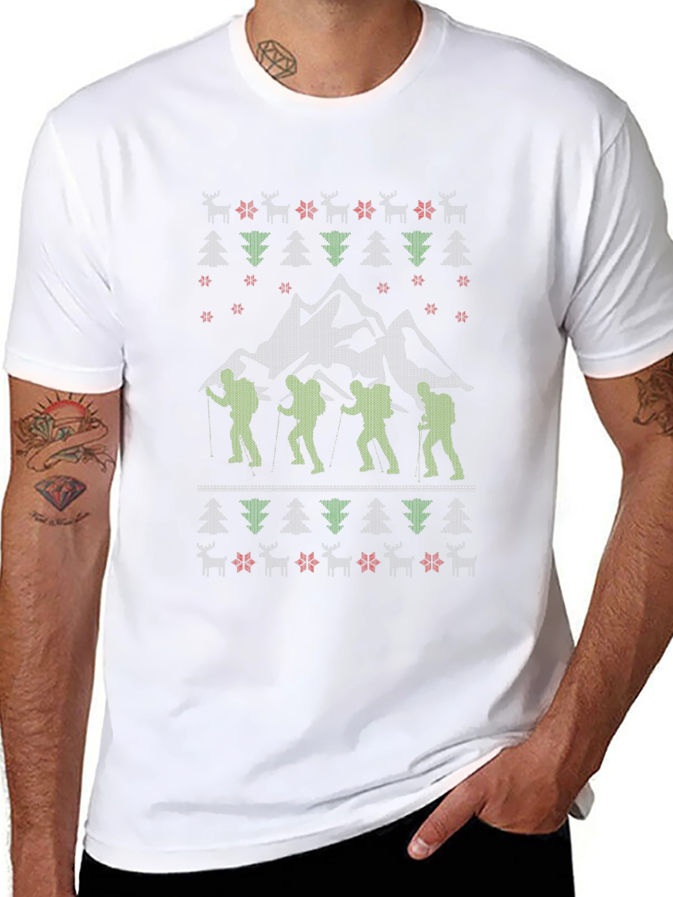 Hiking Adventure Ugly Christmas T-Shirt