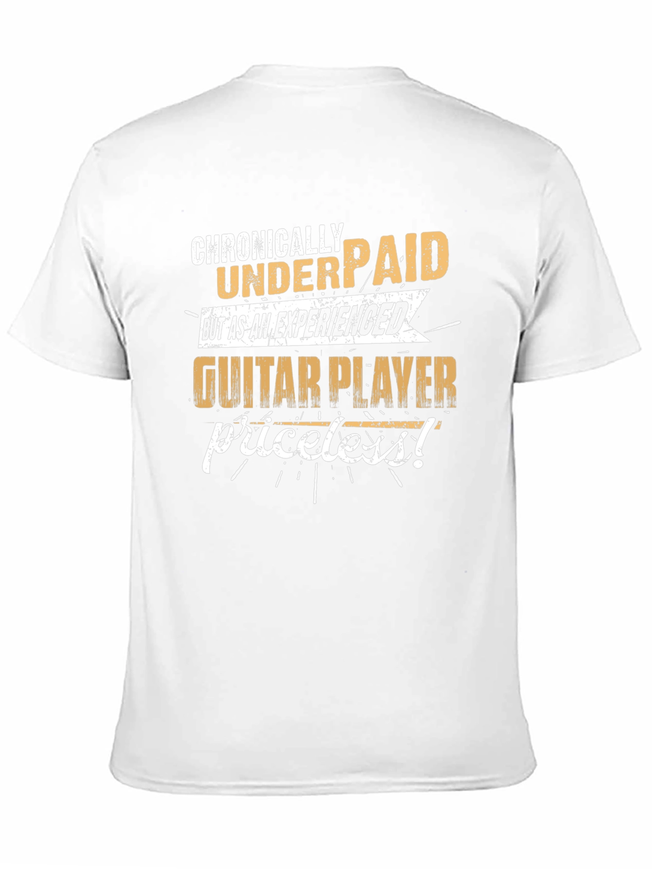 Chronically Underpaid Guitar Player Black T-Shirt