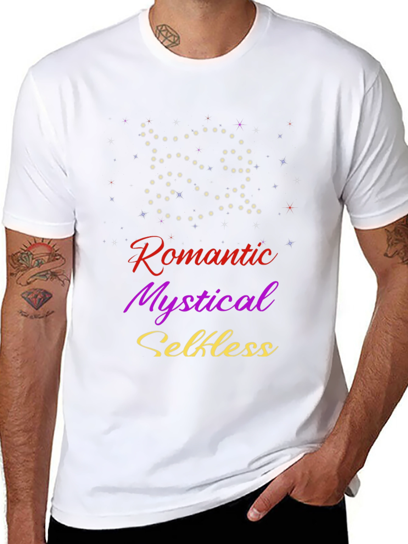 Pisces Zodiac Graphic Tee - Romantic Mystical Shirt