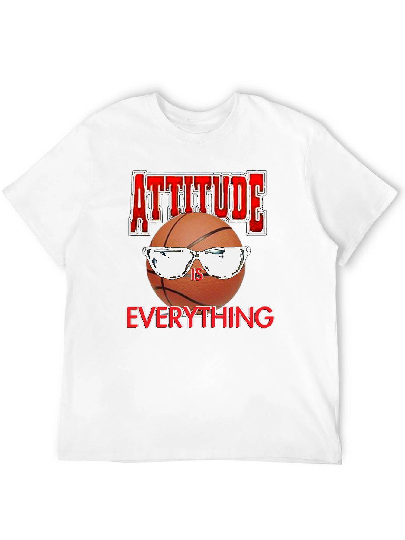 Attitude Is Everything Basketball Graphic T-Shirt