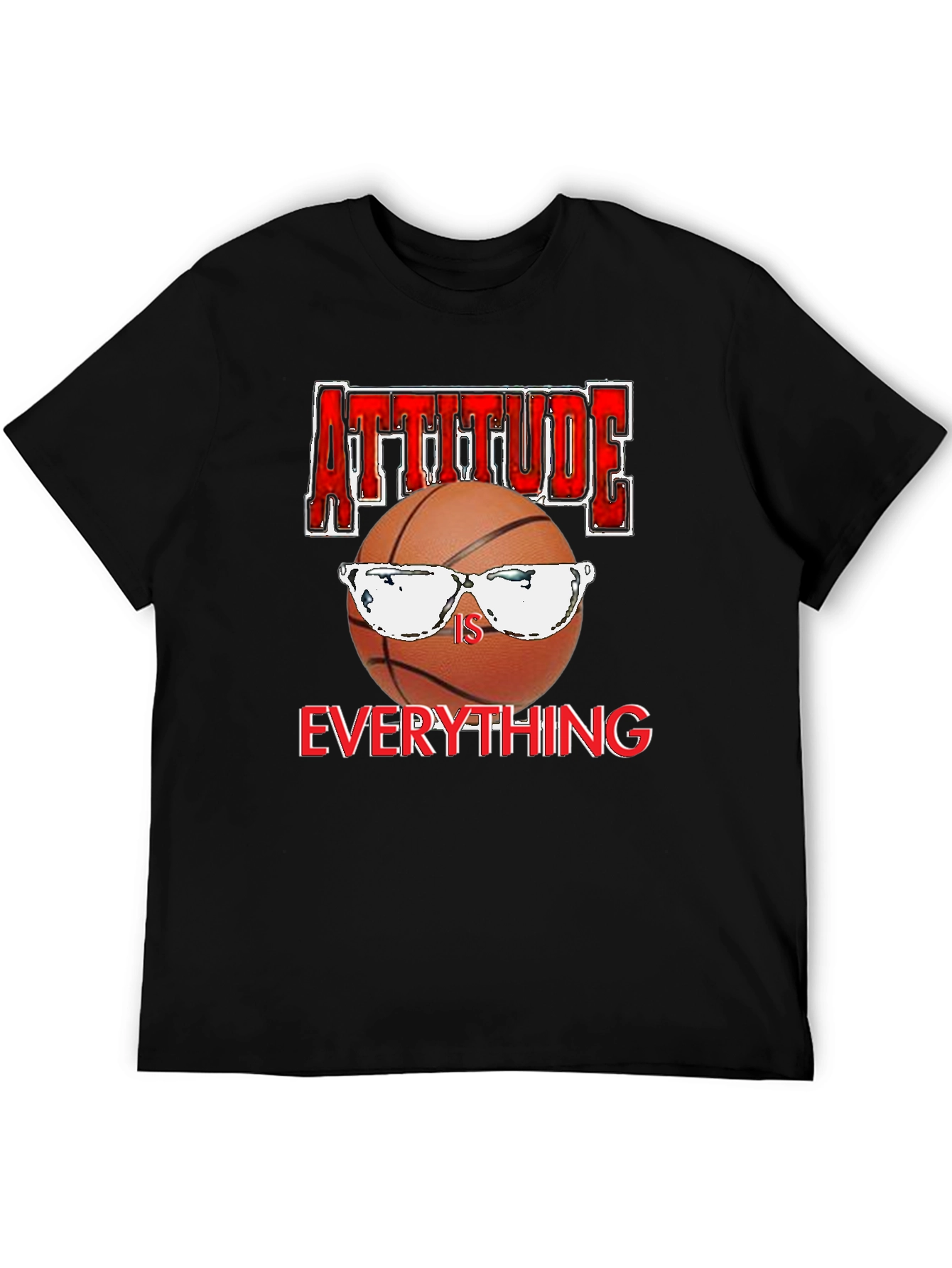 Attitude Is Everything Basketball Graphic T-Shirt