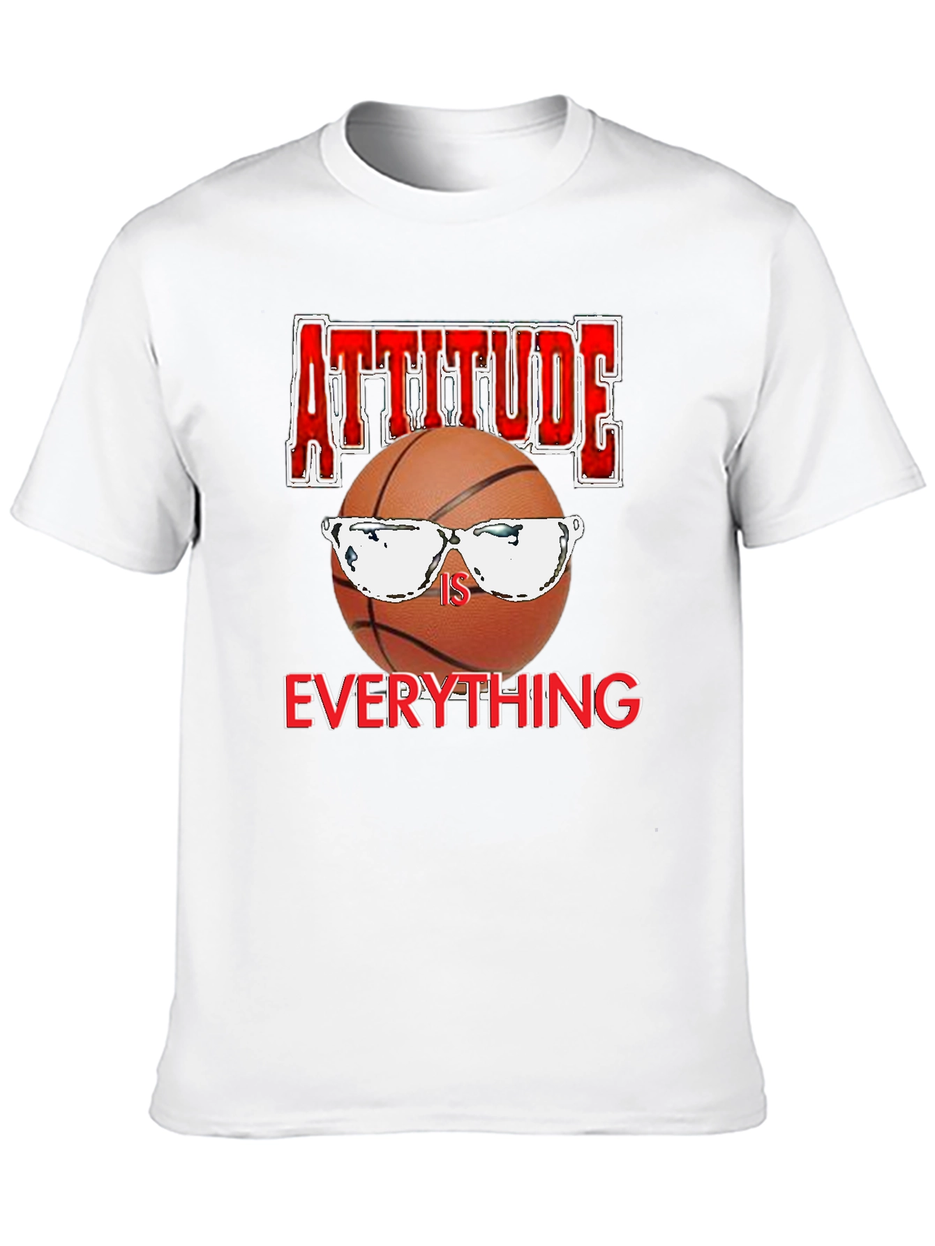 Attitude Is Everything Basketball Graphic T-Shirt