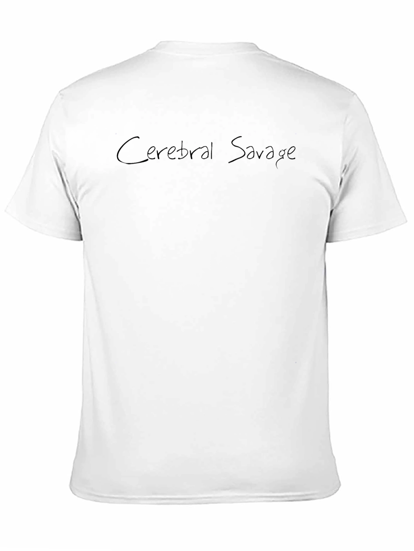 Cerebral Savage Black Graphic Tee - Casual Wear