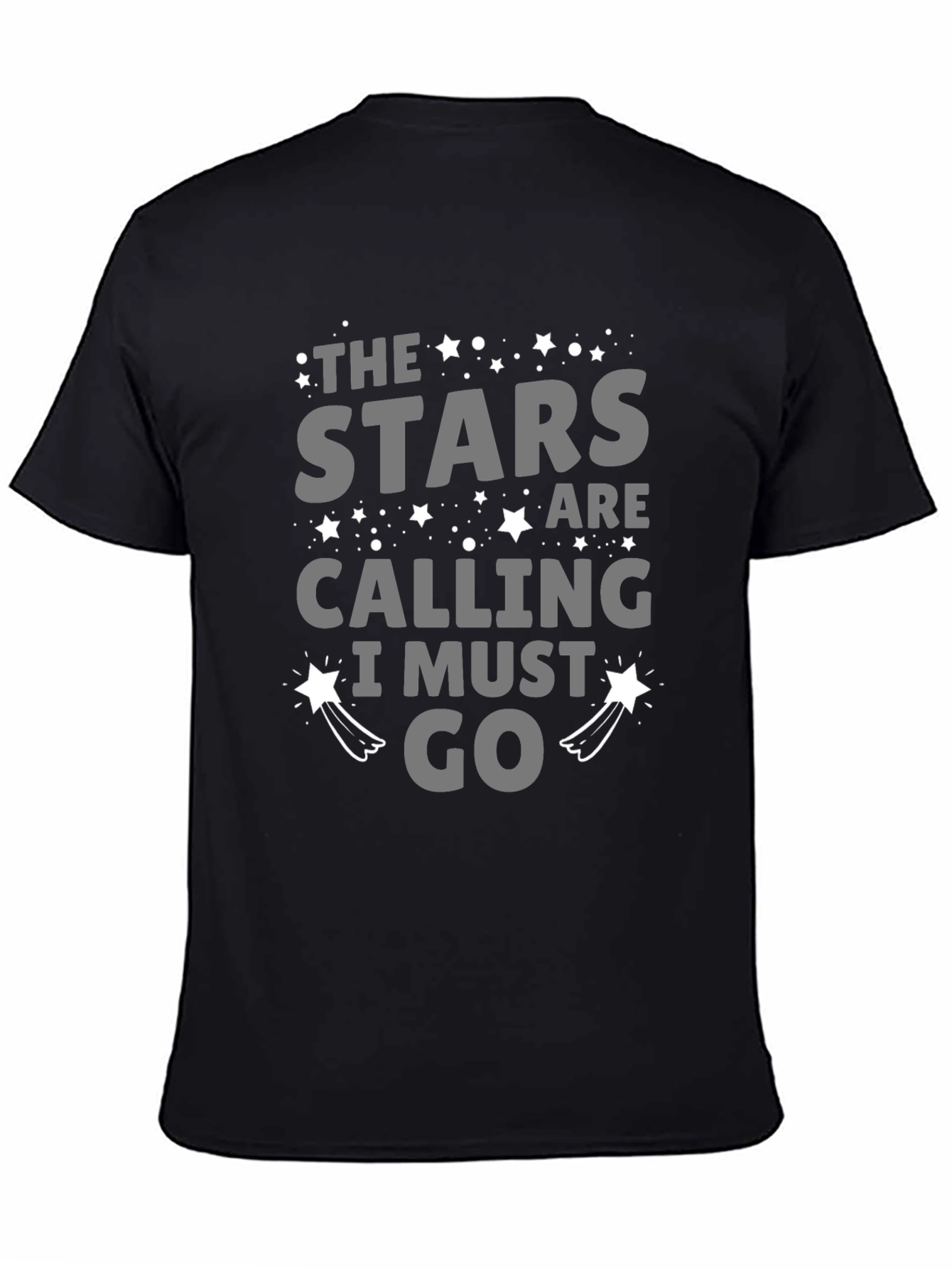 The Stars Are Calling Mens Black T-Shirt