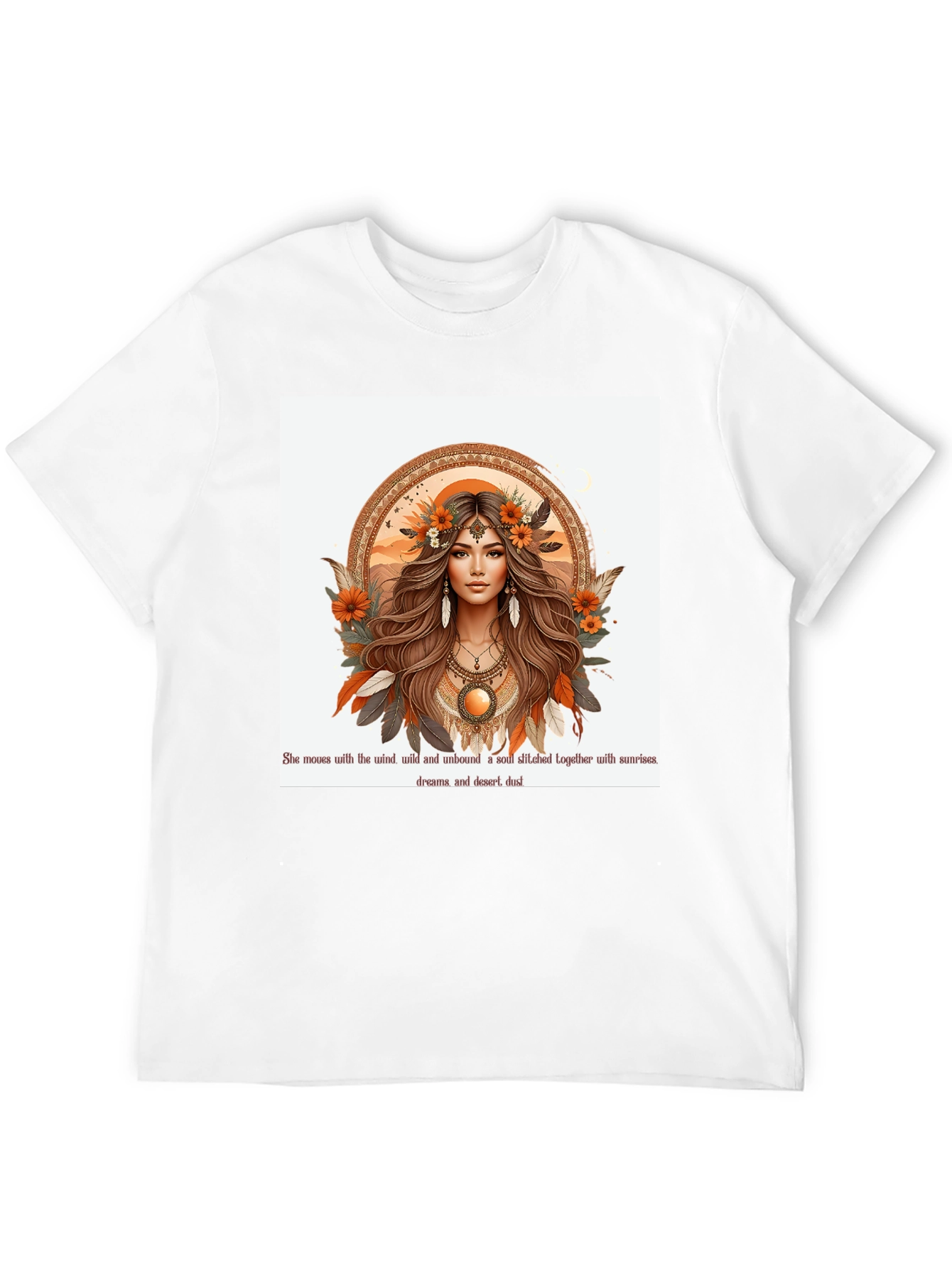 Boho Woman Graphic Tee - Desert Soul Design