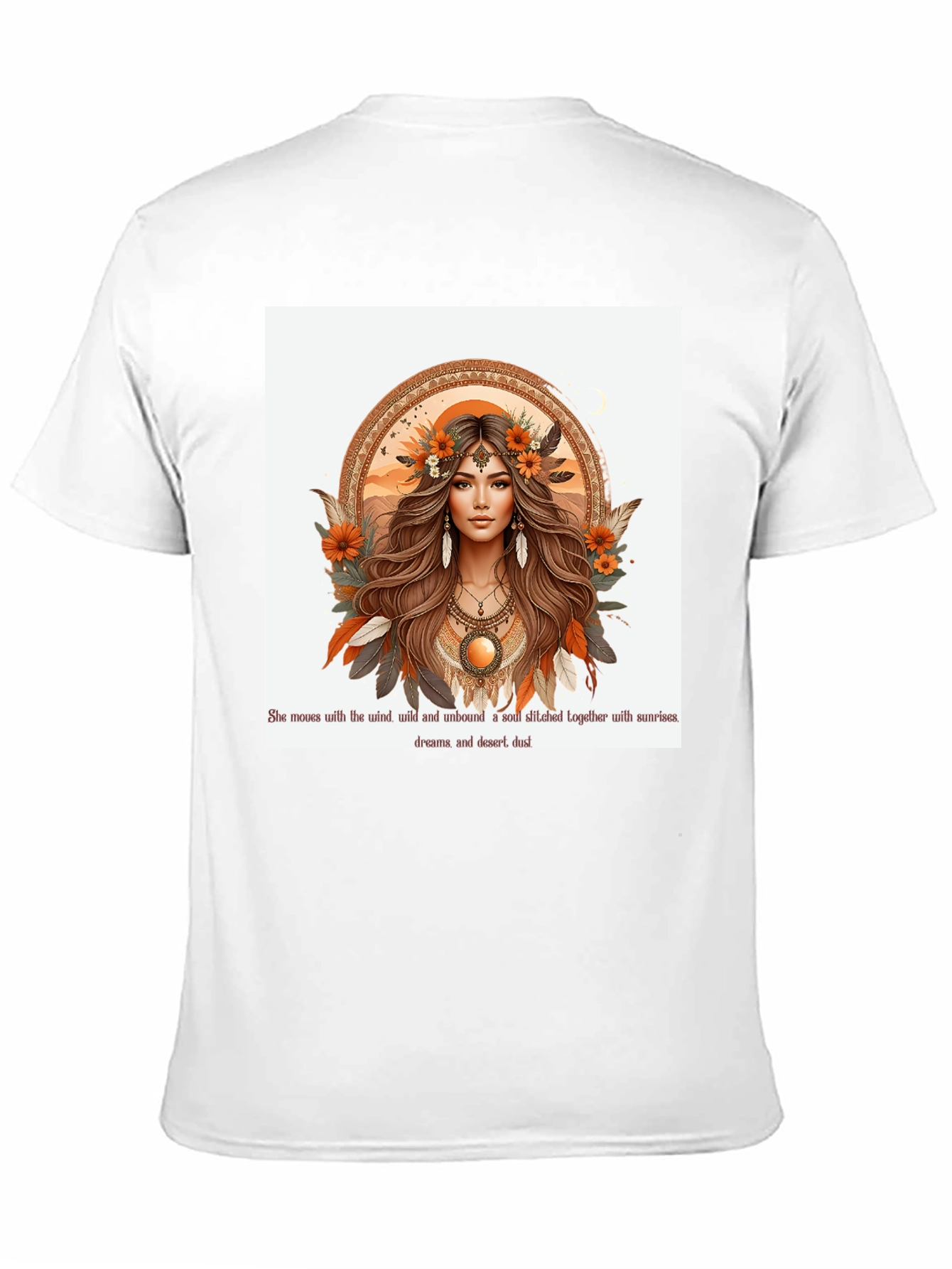Boho Woman Graphic Tee - Desert Soul Design