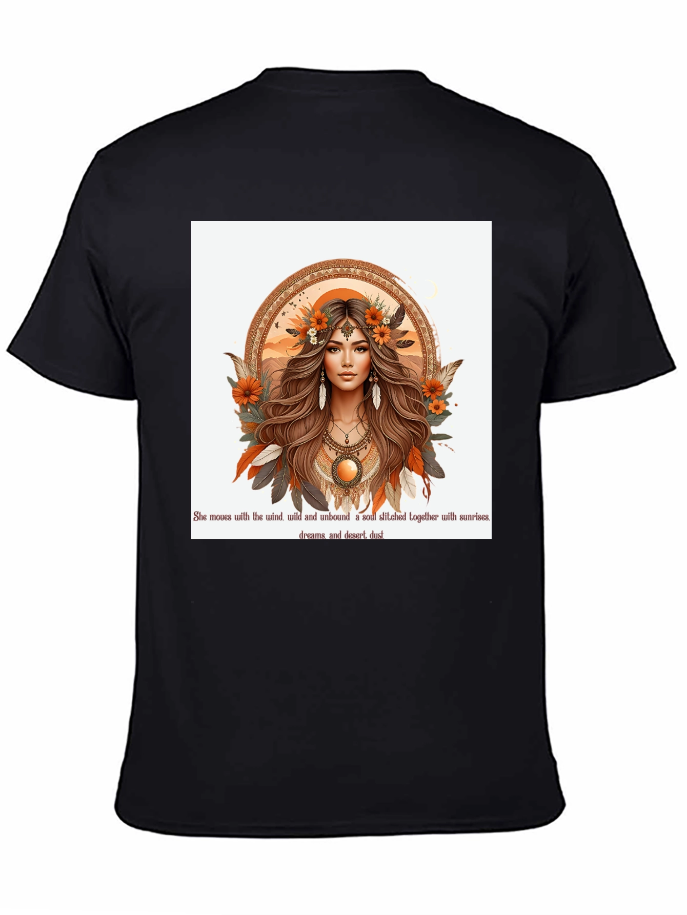 Boho Woman Graphic Tee - Desert Soul Design