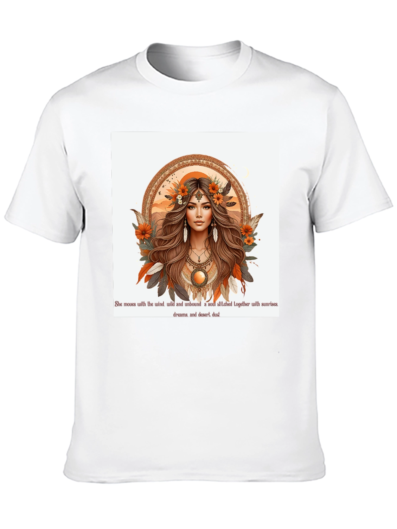 Boho Woman Graphic Tee - Desert Soul Design