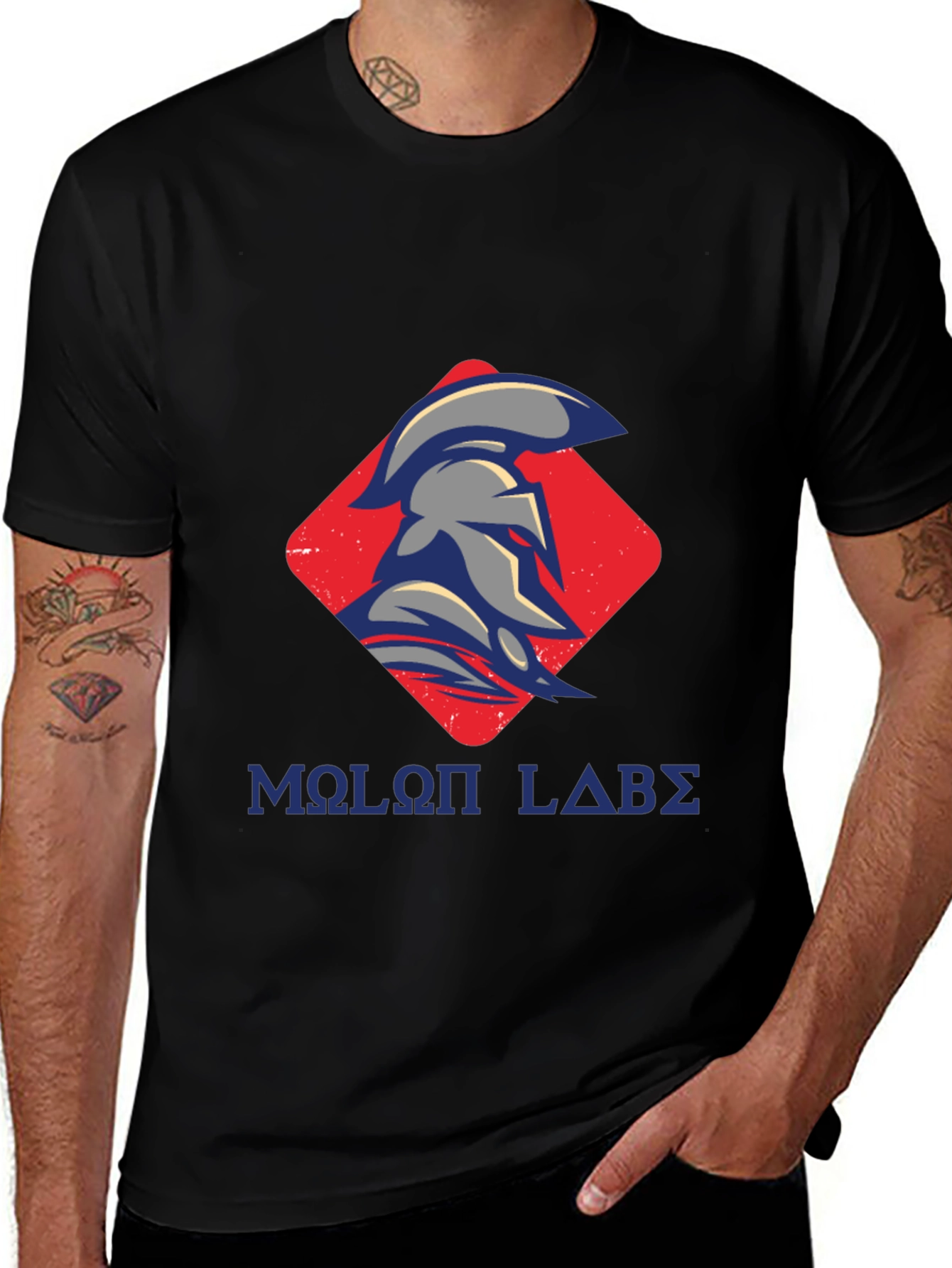 Molon Labe Spartan T-Shirt - Black