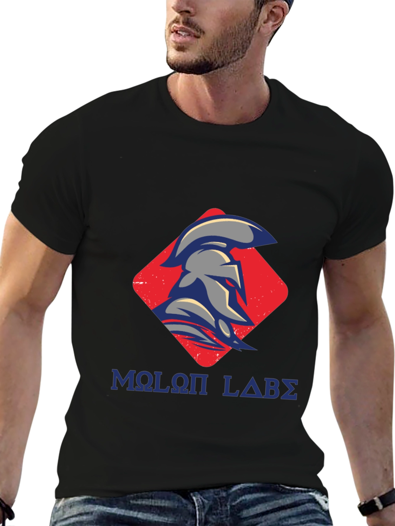 Molon Labe Spartan T-Shirt - Black