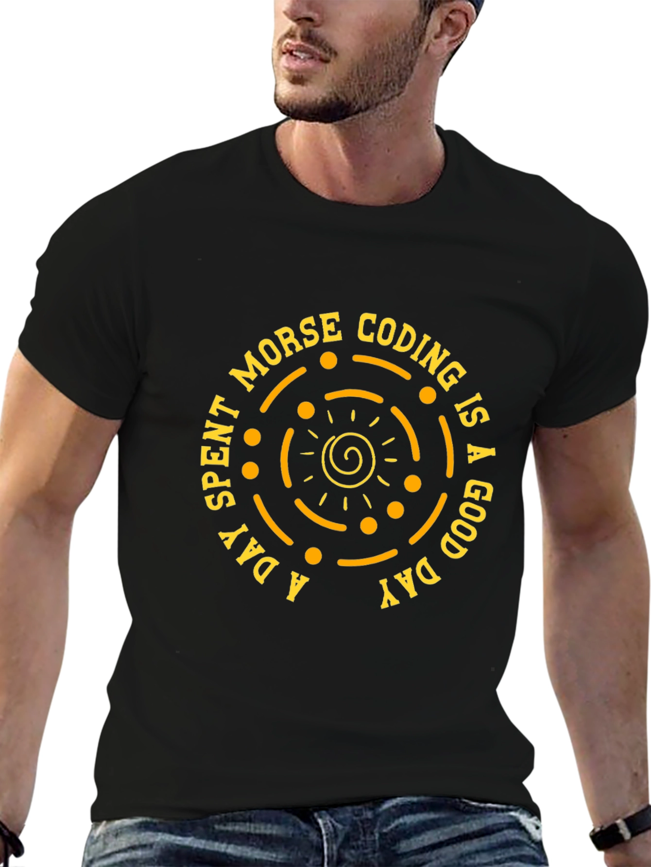 Morse Coding Good Day Graphic Tee