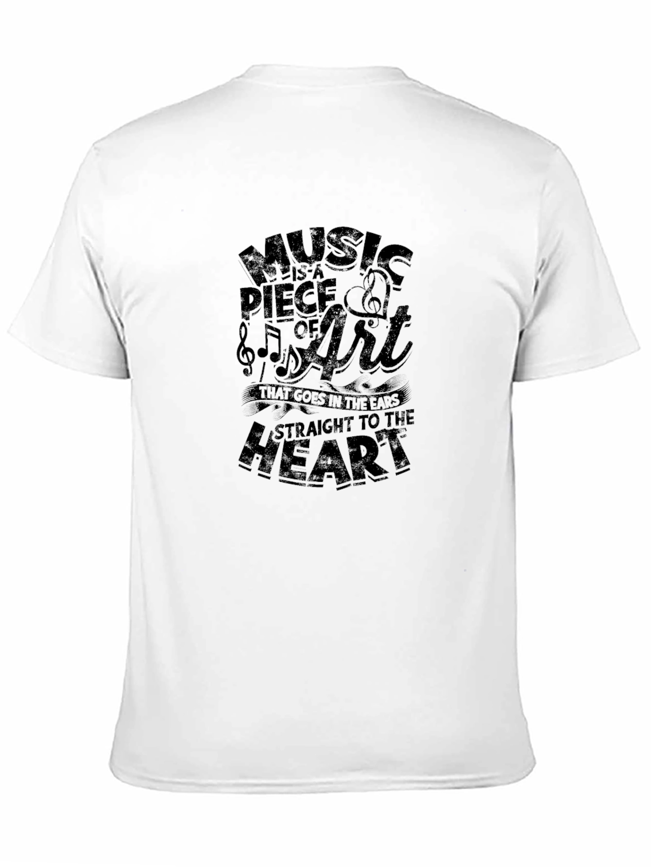 Music is Art Graphic T-Shirt - Black