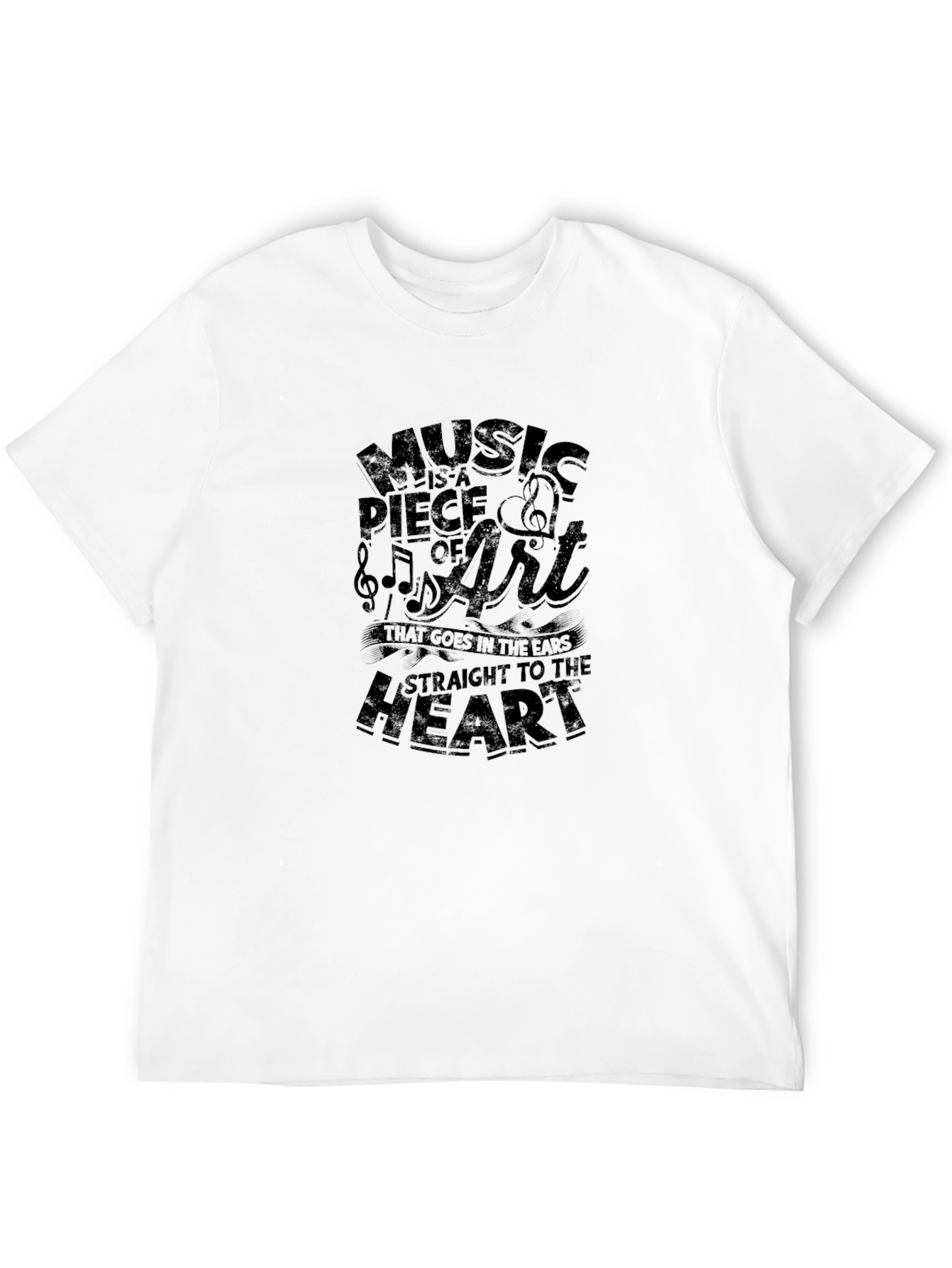 Music is Art Graphic T-Shirt - Black