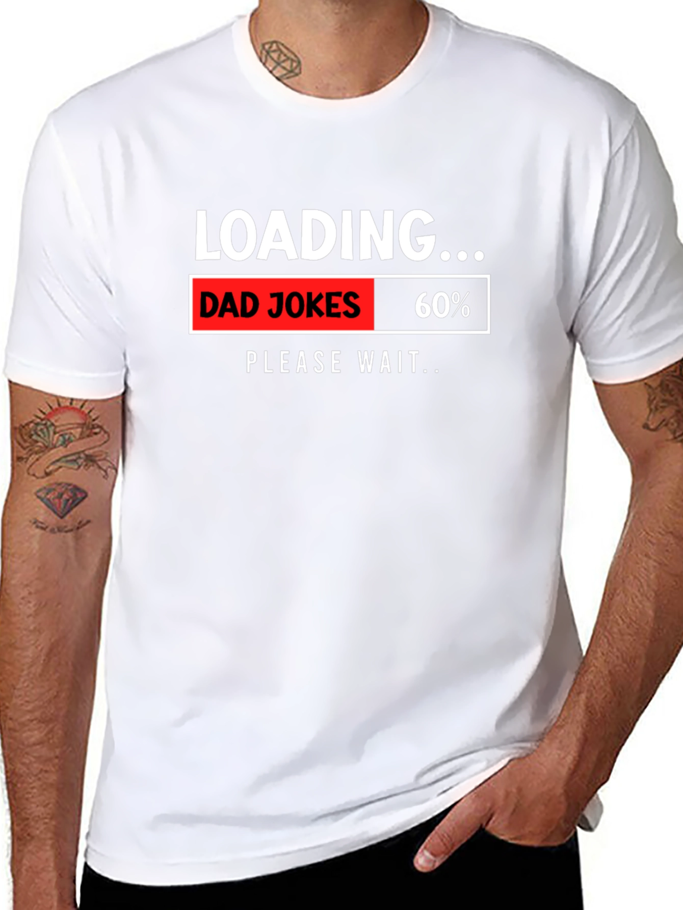 Dad Jokes Loading T-Shirt Humor Novelty Gift