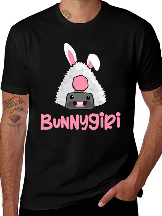 Bunnygiri Graphic Tee -  Humorous Anime Inspired Cotton T-Shirt