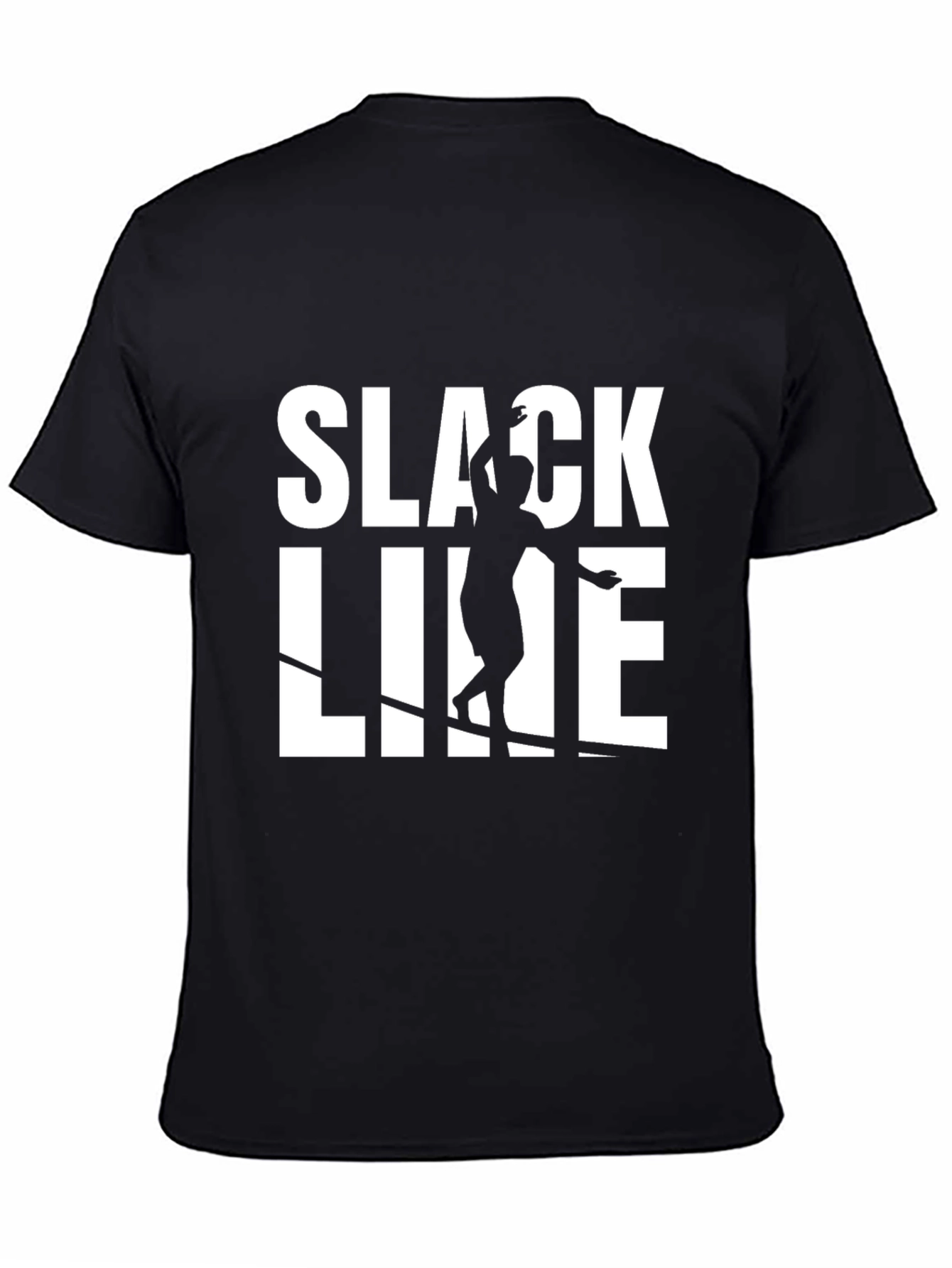 Slackline Graphic T-Shirt - Black Cotton Blend Tee
