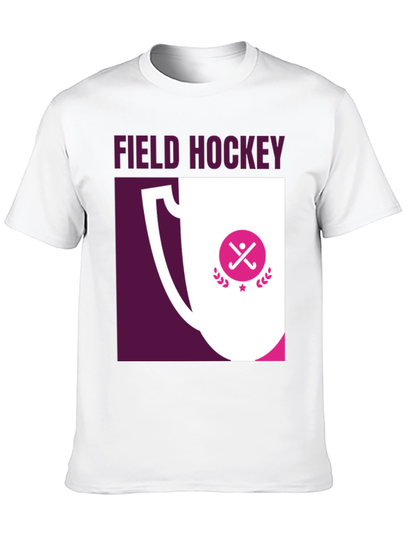 Field Hockey Trophy Graphic Tee - Sporty T-Shirt