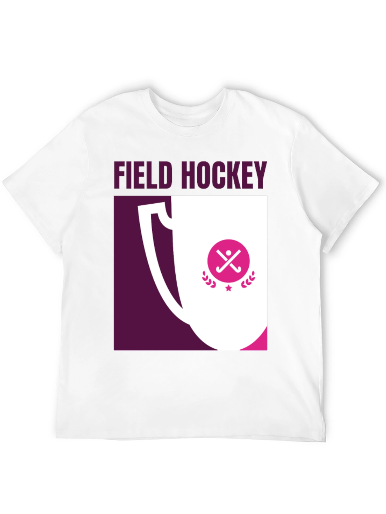 Field Hockey Trophy Graphic Tee - Sporty T-Shirt