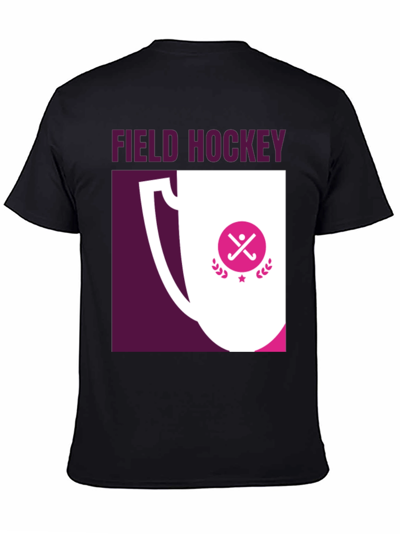 Field Hockey Trophy Graphic Tee - Sporty T-Shirt