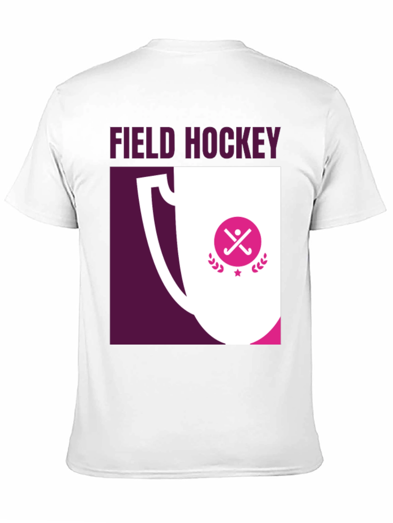 Field Hockey Trophy Graphic Tee - Sporty T-Shirt