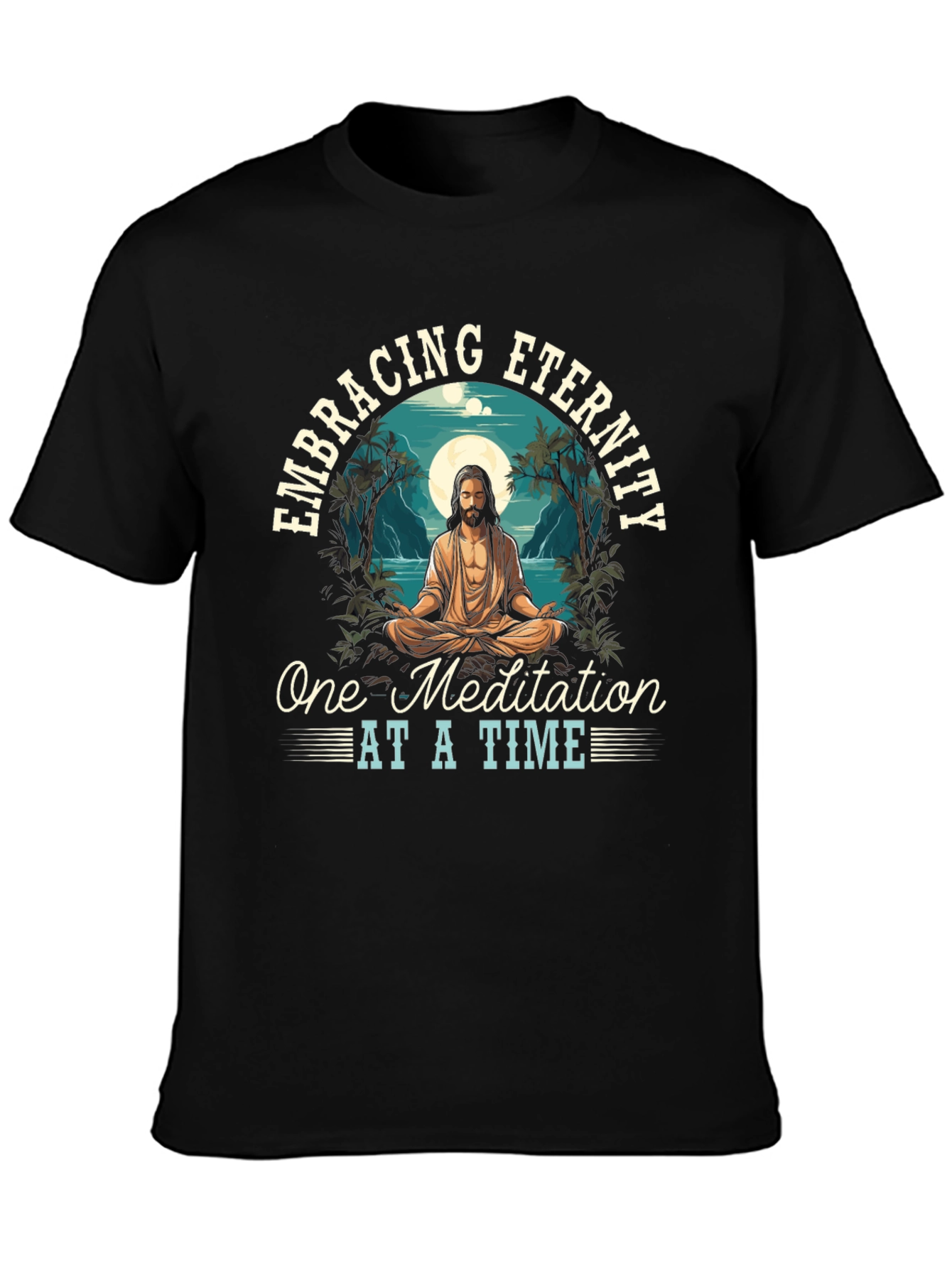 Embracing Eternity Graphic Tee - Meditation Design