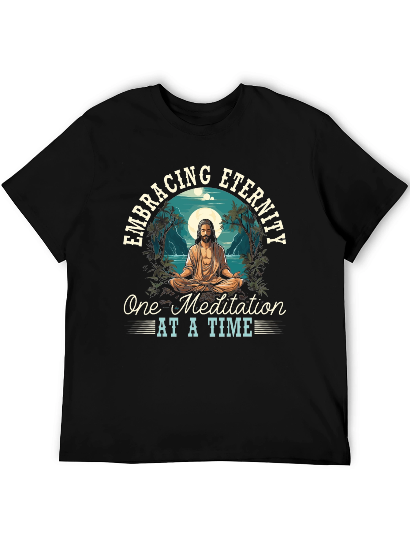 Embracing Eternity Graphic Tee - Meditation Design