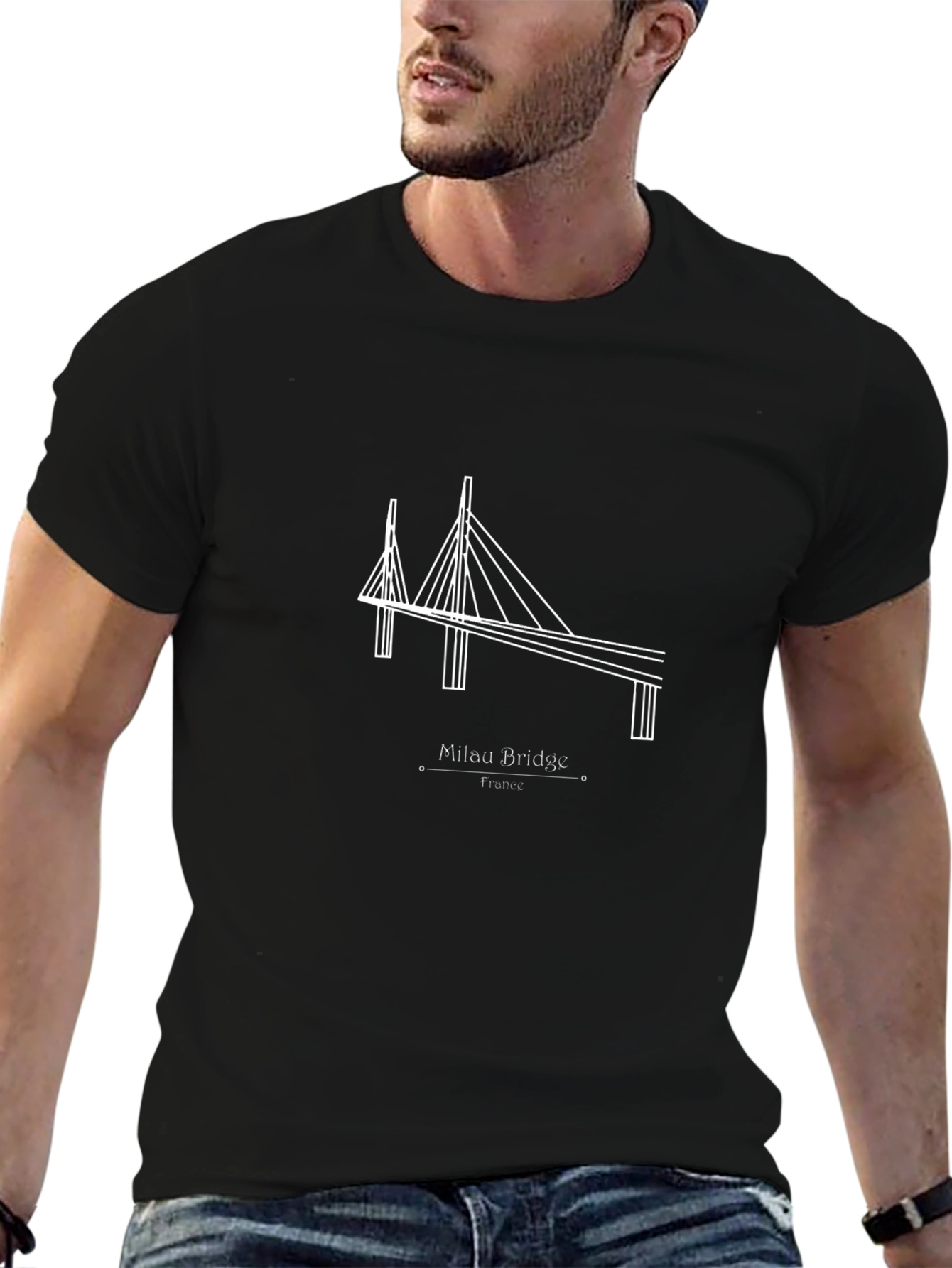 Millau Bridge France Graphic T-Shirt