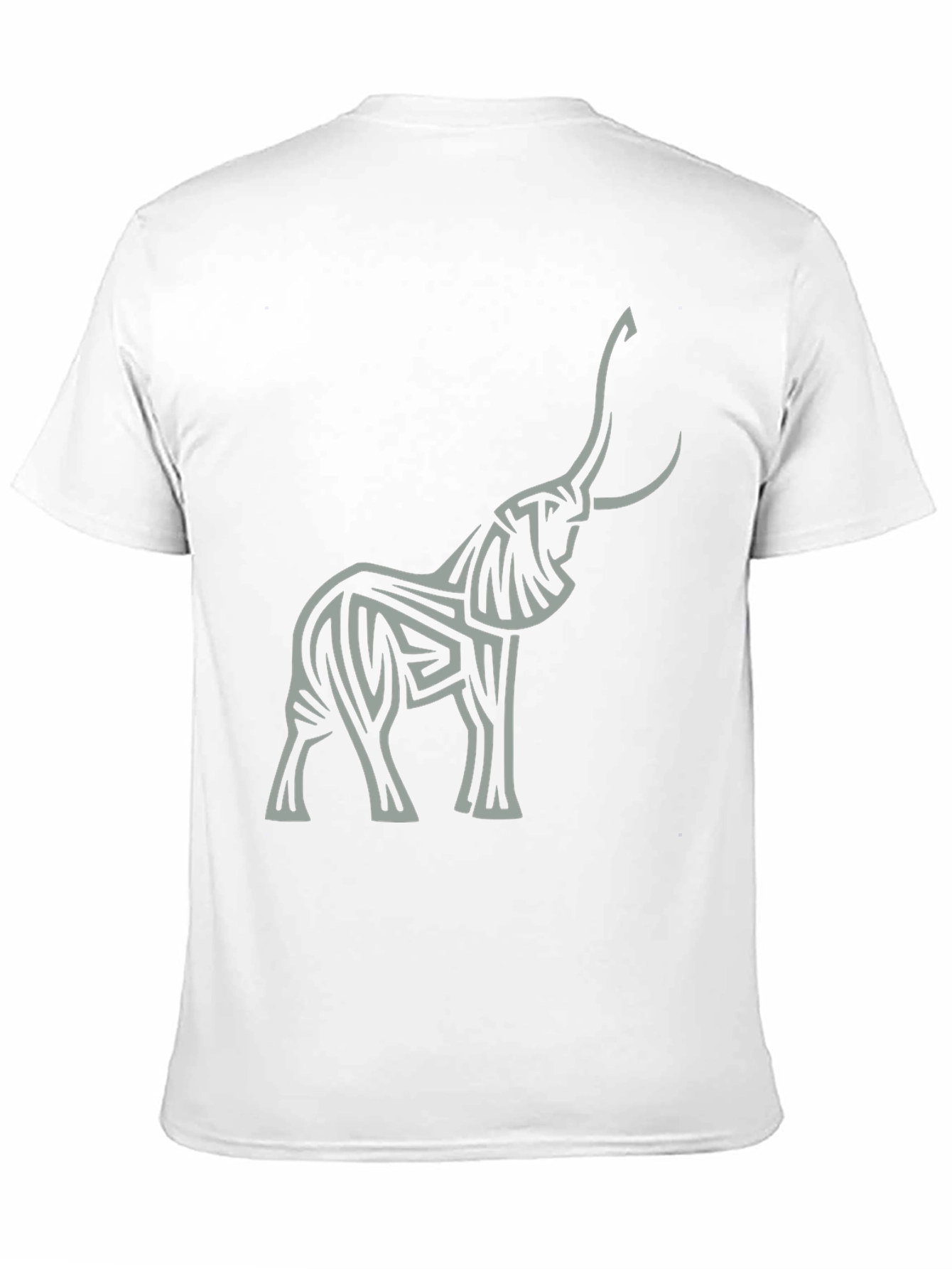 Elephant Graphic Tee - Stylish Mens Black T-Shirt