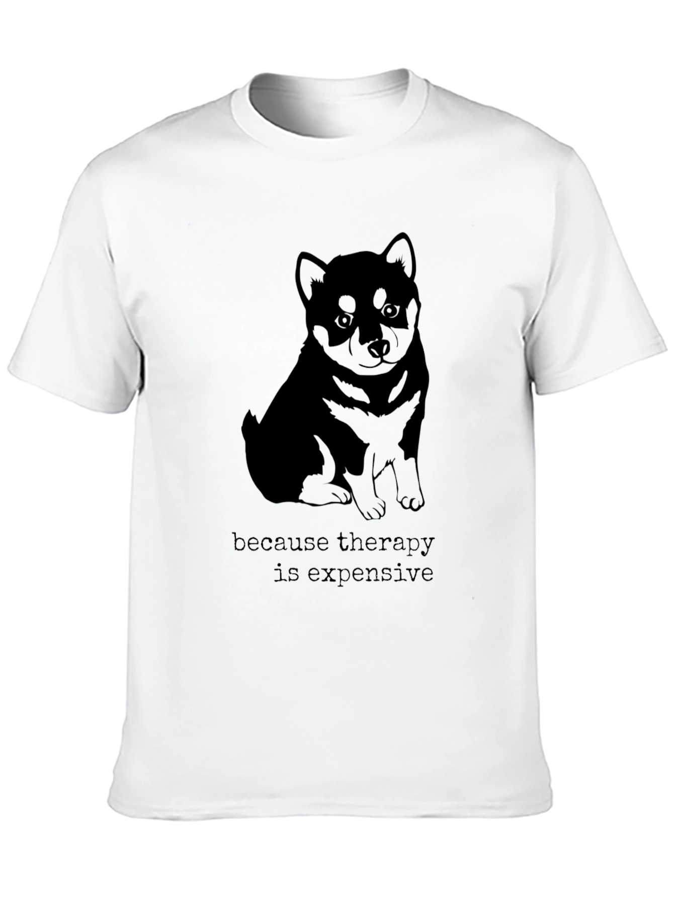 Therapy is Expensive T-Shirt - Shiba Inu