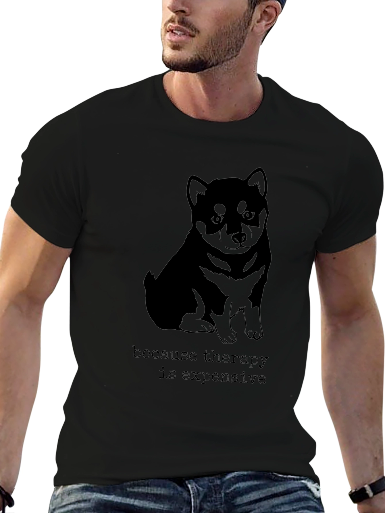 Therapy is Expensive T-Shirt - Shiba Inu