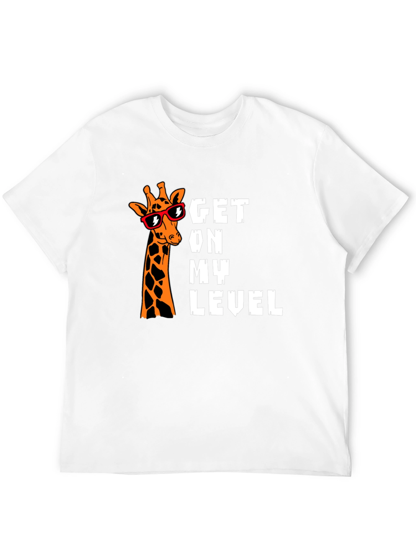 Get on My Level Giraffe Graphic T-Shirt