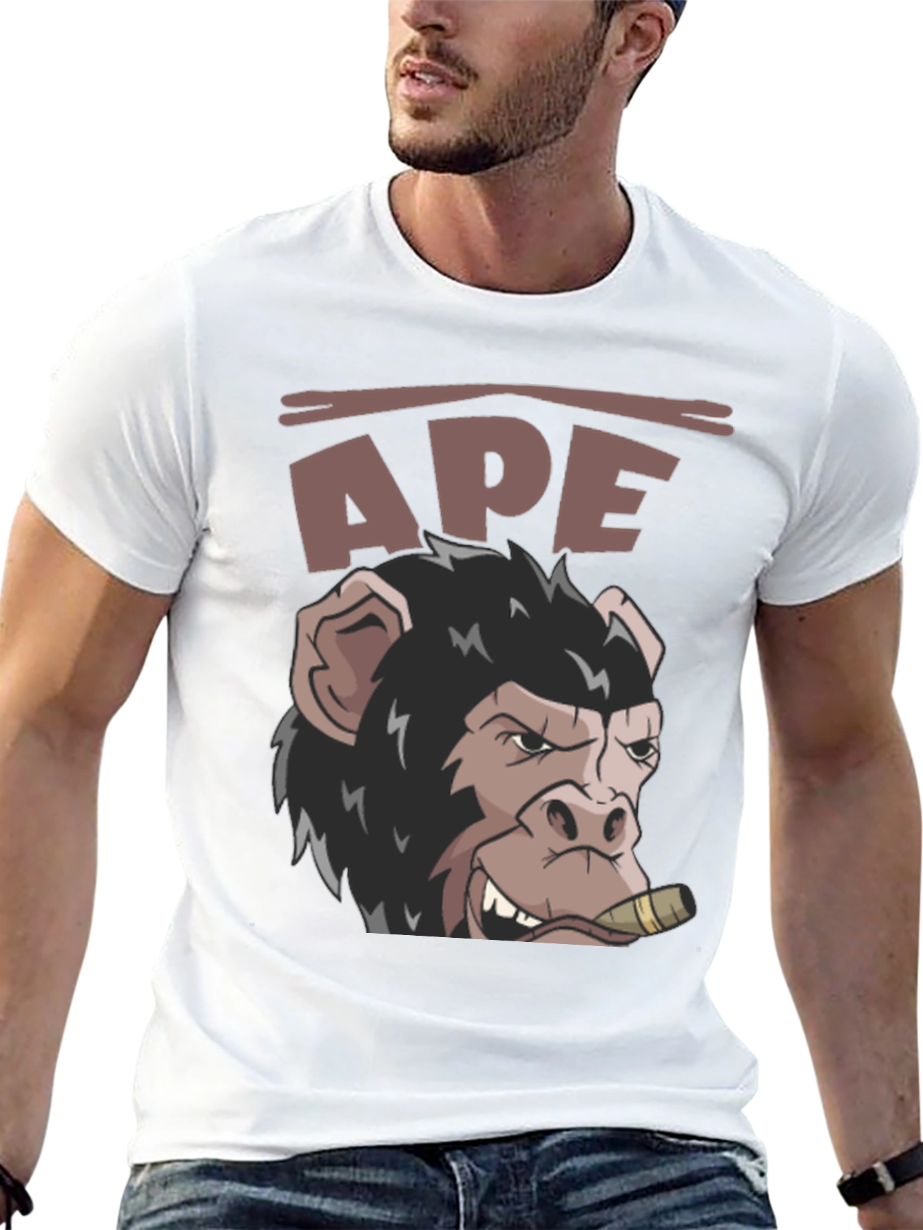 Ape Cigar T-Shirt - Mens Graphic Tee