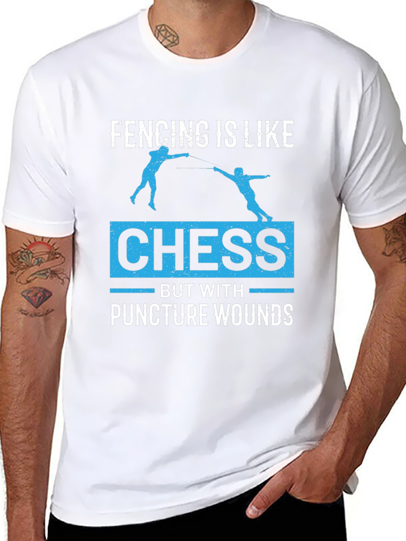 Fencing Chess Puncture Wound T-Shirt
