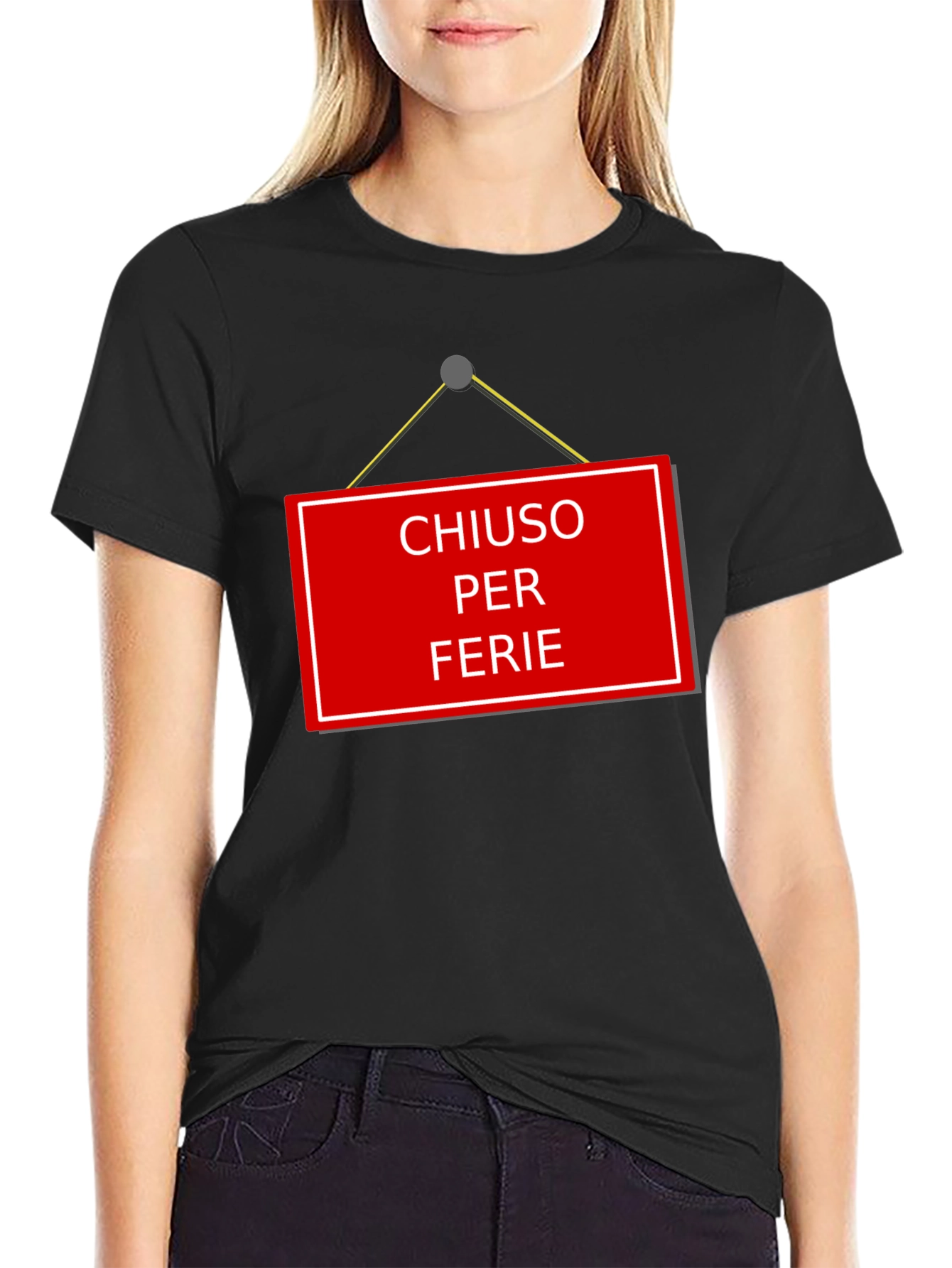 Chiuso Per Ferie T-Shirt - Italian Holiday Novelty Tee