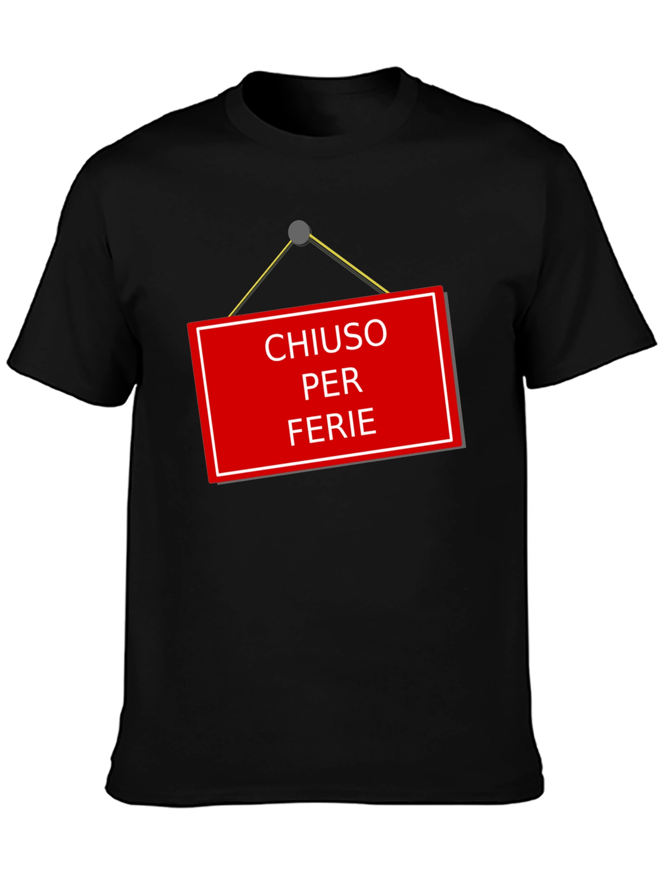 Chiuso Per Ferie T-Shirt - Italian Holiday Novelty Tee