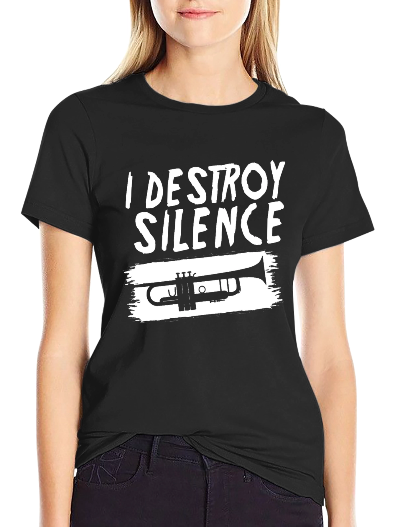 I Destroy Silence Trumpet T-Shirt