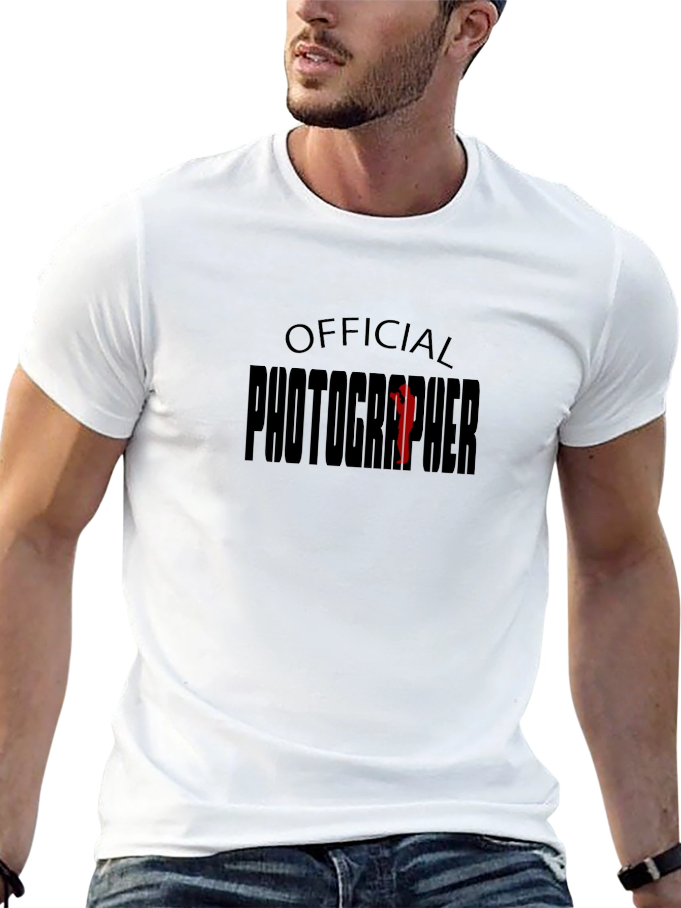 Official Photographer Graphic Tee - Black Cotton