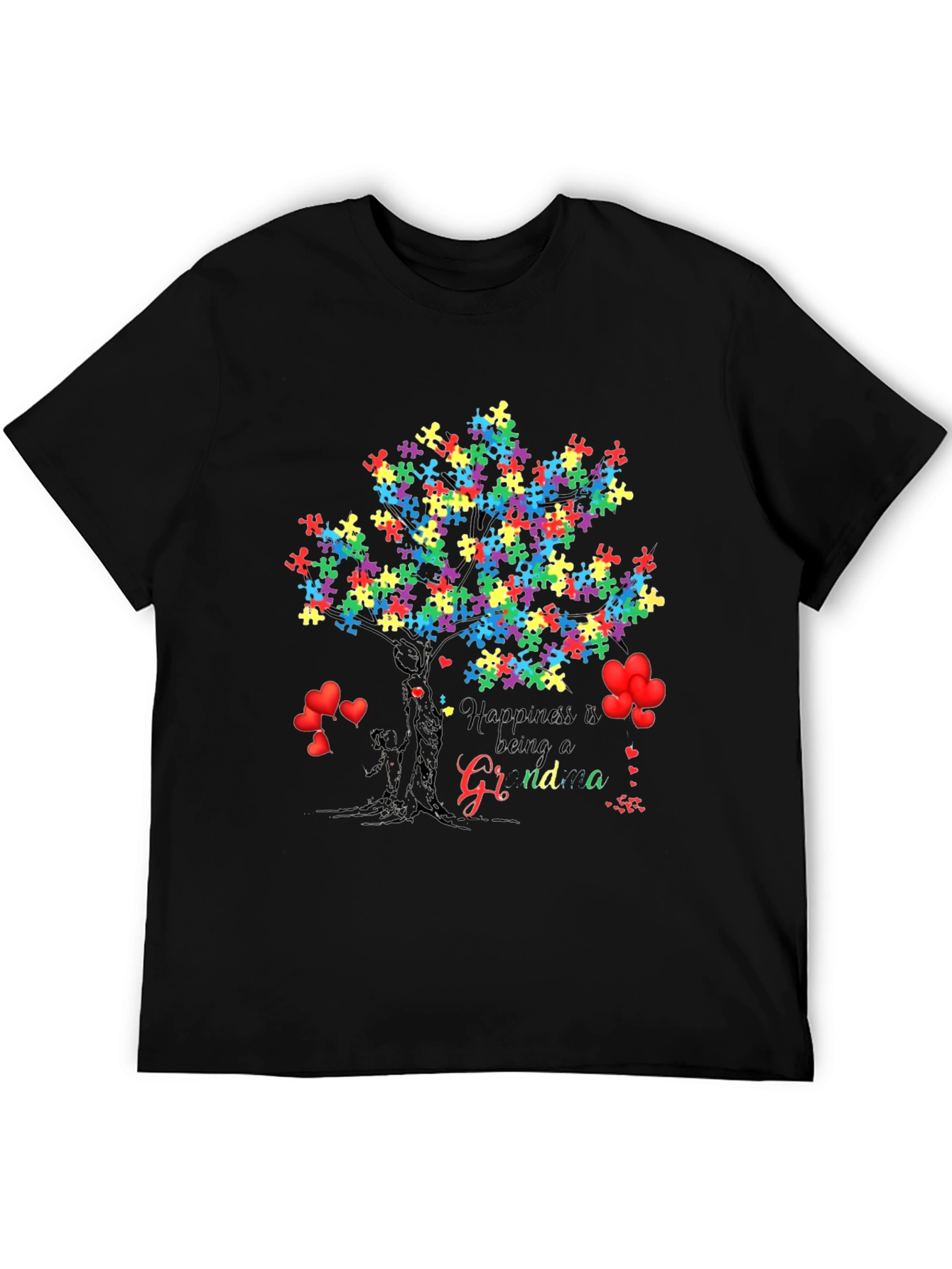 Happiness Autism Grandma T-Shirt