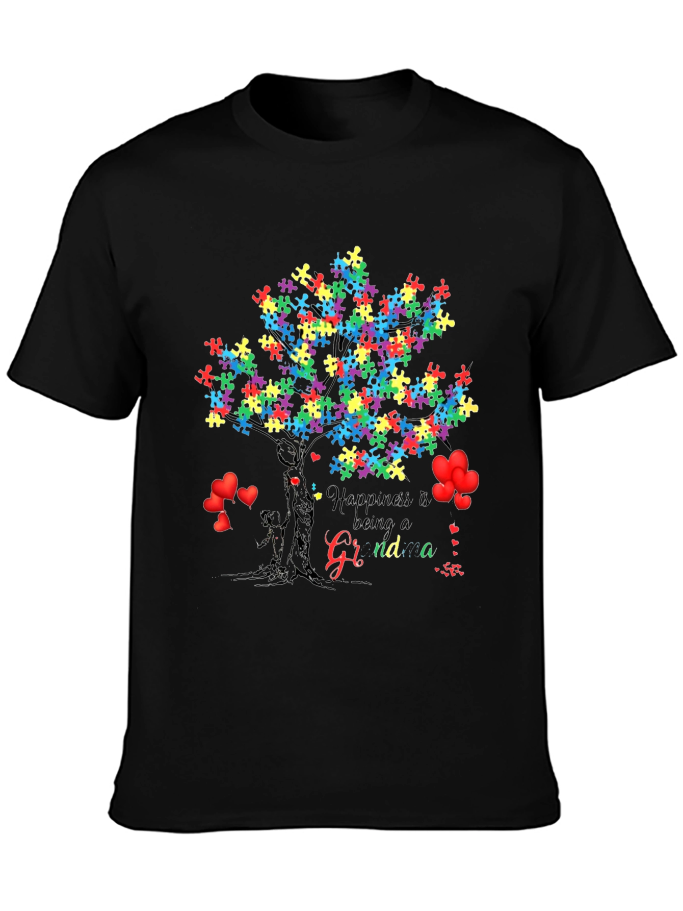 Happiness Autism Grandma T-Shirt
