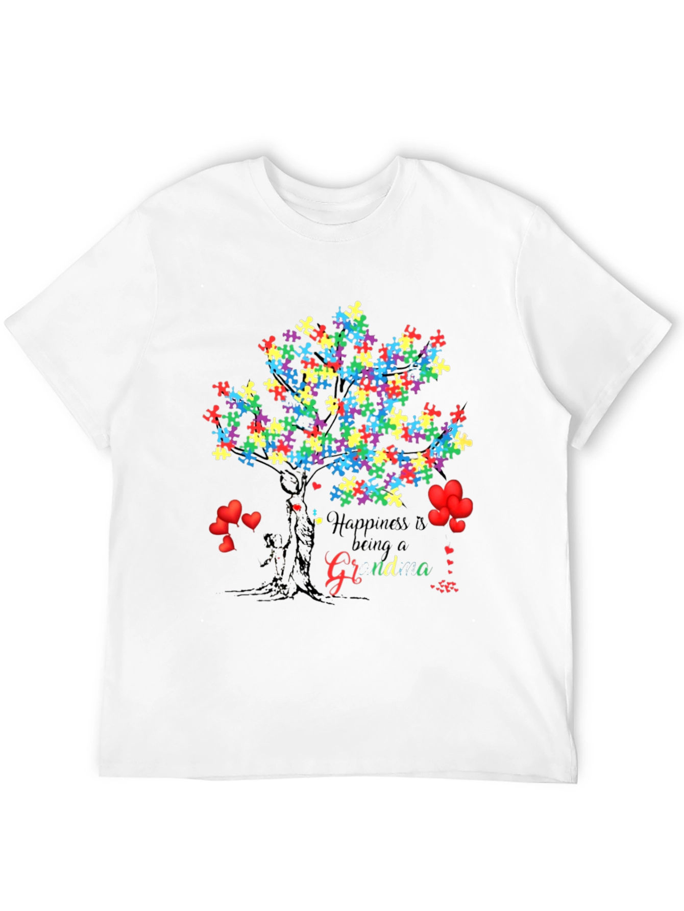 Happiness Autism Grandma T-Shirt