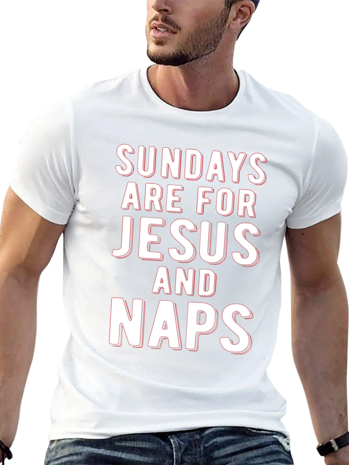 Sundays Are For Jesus And Naps Graphic T-Shirt