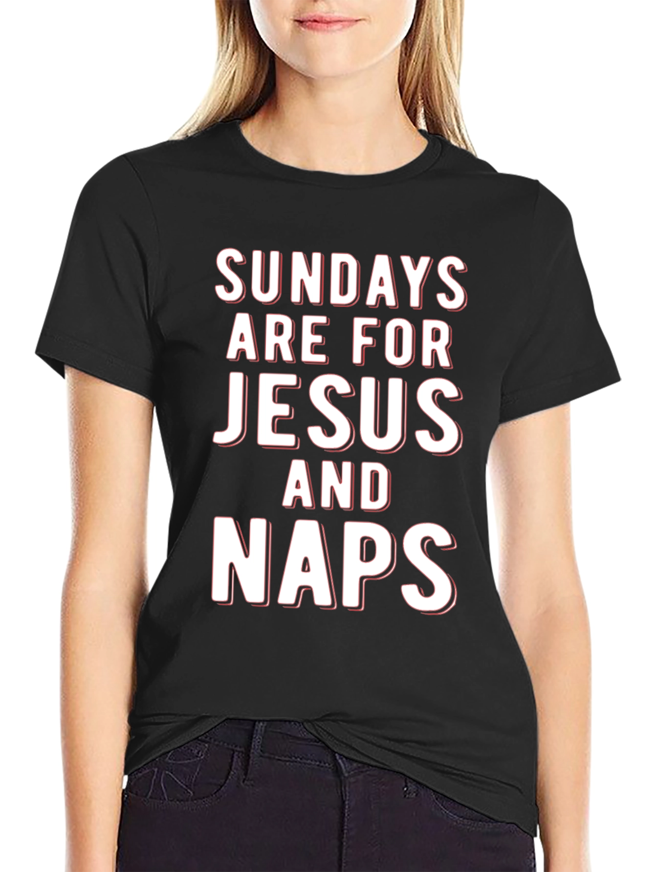 Sundays Are For Jesus And Naps Graphic T-Shirt